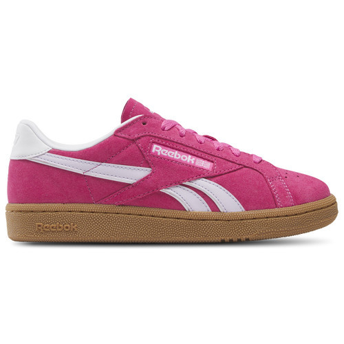 Reebok Womens Reebok Club C Grounds UK - Womens Shoes Digital Gleam/True Pink/Gum Size 07.5 | Foot Locker (US)