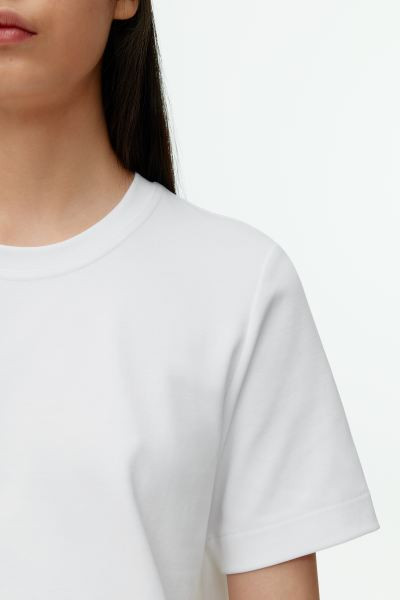 Heavyweight T-Shirt - White - Ladies | H&M GB | H&M (UK, MY, IN, SG, PH, TW, HK)