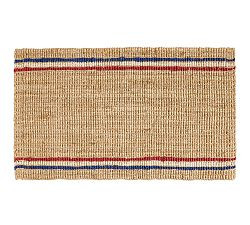 Patriotic Jute Striped Doormat | Pottery Barn (US)