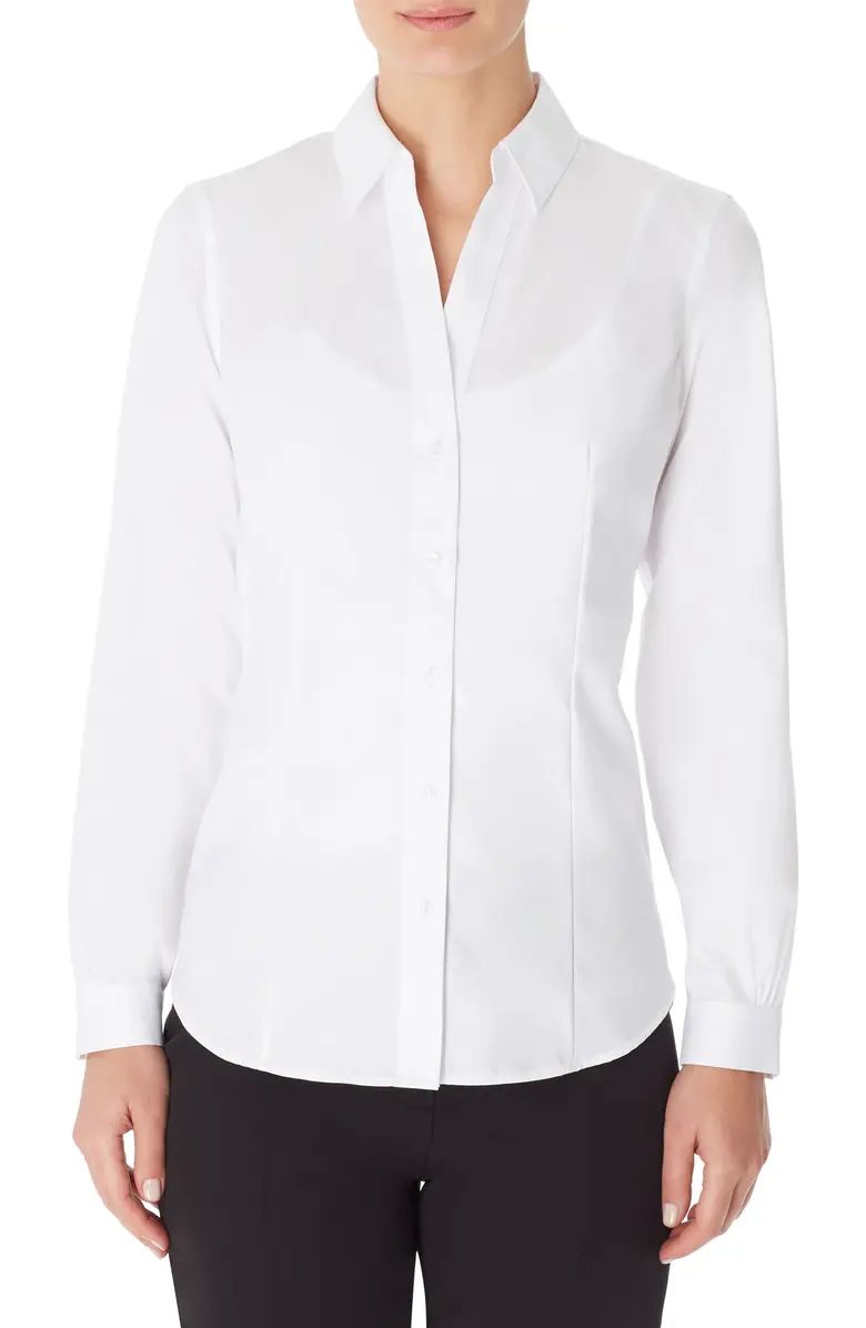 Solid Button-Up Cotton Shirt | Nordstrom