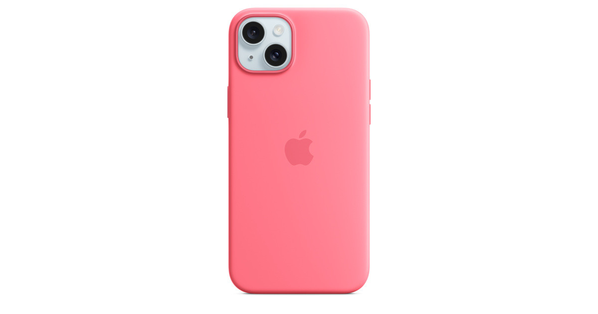 iPhone 15 Plus Silicone Case with MagSafe - Pink | Apple (UK)