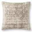 Amber Lewis x Loloi-Larkspur Pillow-PAL-0014-Antique Ivory, Graphite | Rugs Direct
