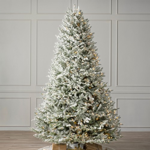 Balsam Hill Most Realistic Frosted Balsam Fir Faux Tree, 7.5' LED Clear | Williams-Sonoma