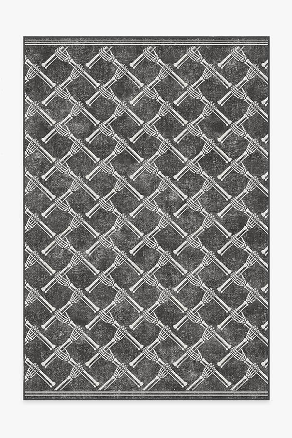 Skeleton Trellis Black Rug | Ruggable