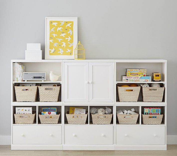 Cameron Bookshelf &amp; Cubby Wall Storage System | Pottery Barn Kids