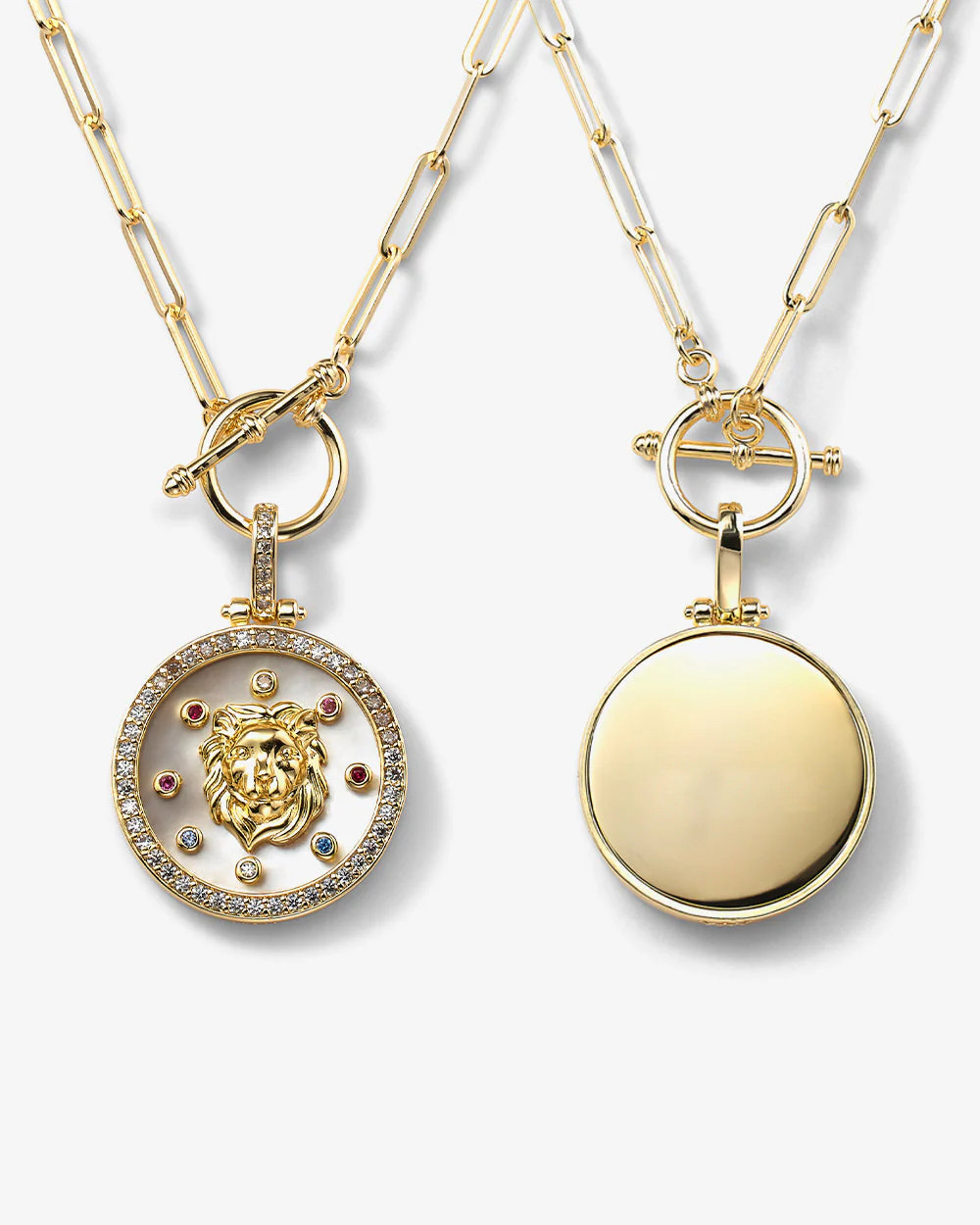 The Engravable Fearless Medallion - Gold | Melinda Maria Jewelry