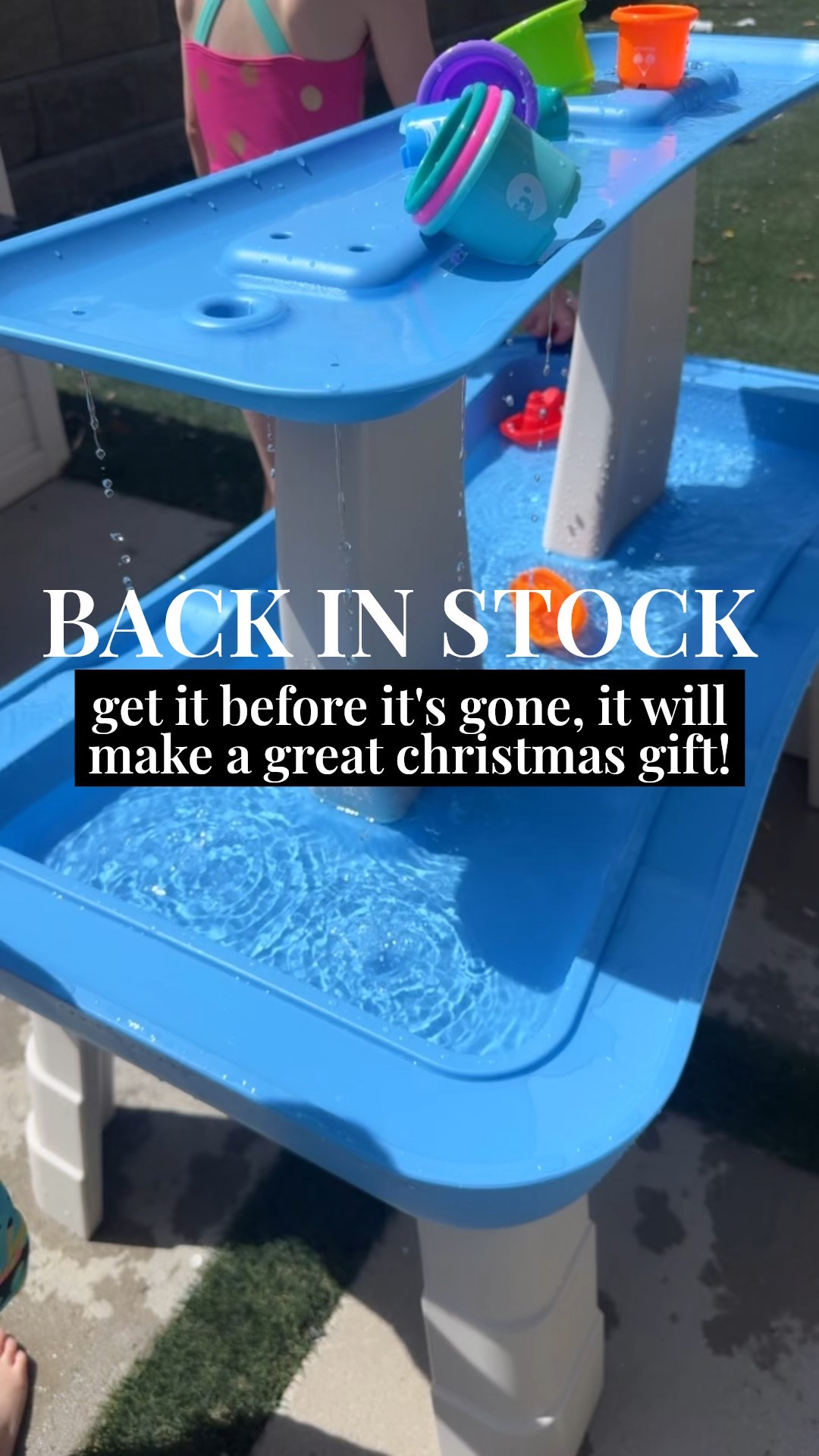 A great birthday or christmas gift! This sold out over summer, snag it before it sells out again #watertable #giftguide #giftidea #christmasgift #giftforkids #toddlergifts #watertables #outdoors #outdooractivity #sellout #amazon #amazonfind #trending #momfavorite #mommusthave #summer #outsideactivity #playtable #toddlergift #birthdaygift 

#LTKKids #LTKHome #LTKSeasonal