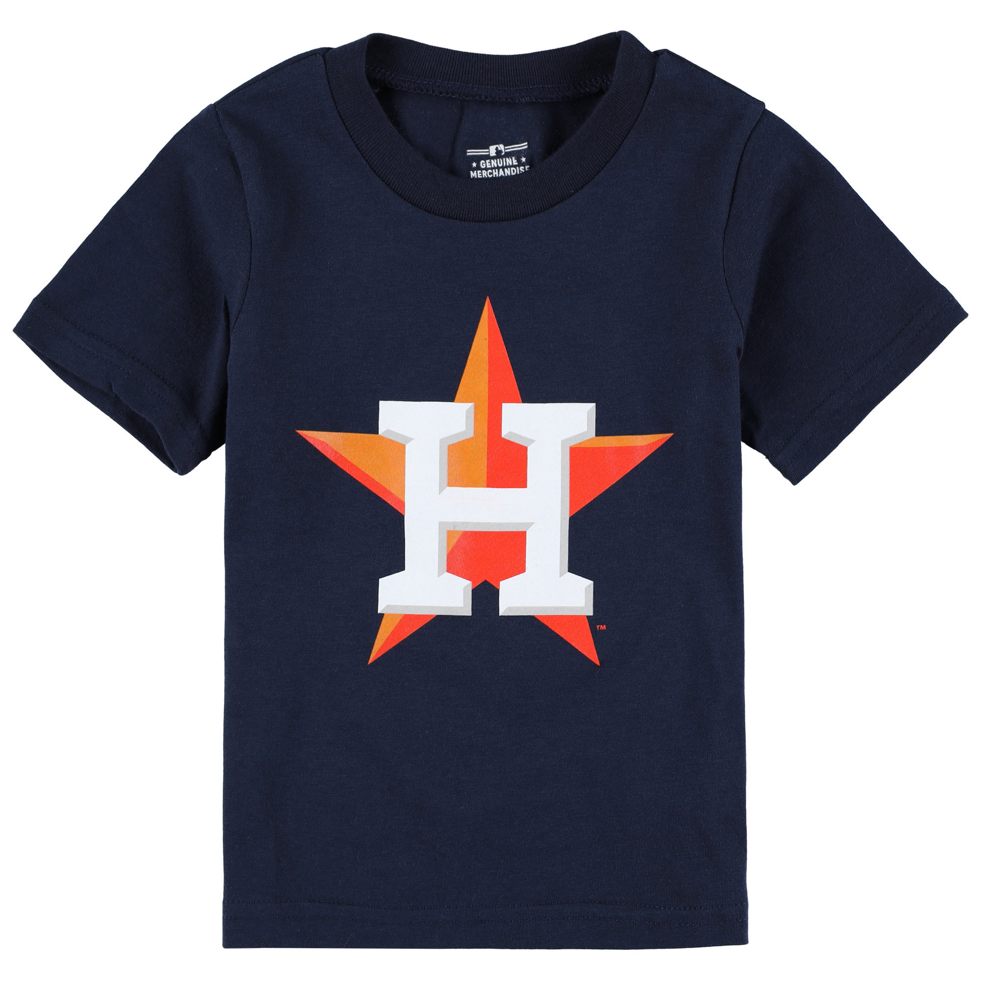 Toddler Navy Houston Astros Team Crew Primary Logo T-Shirt | Fanatics