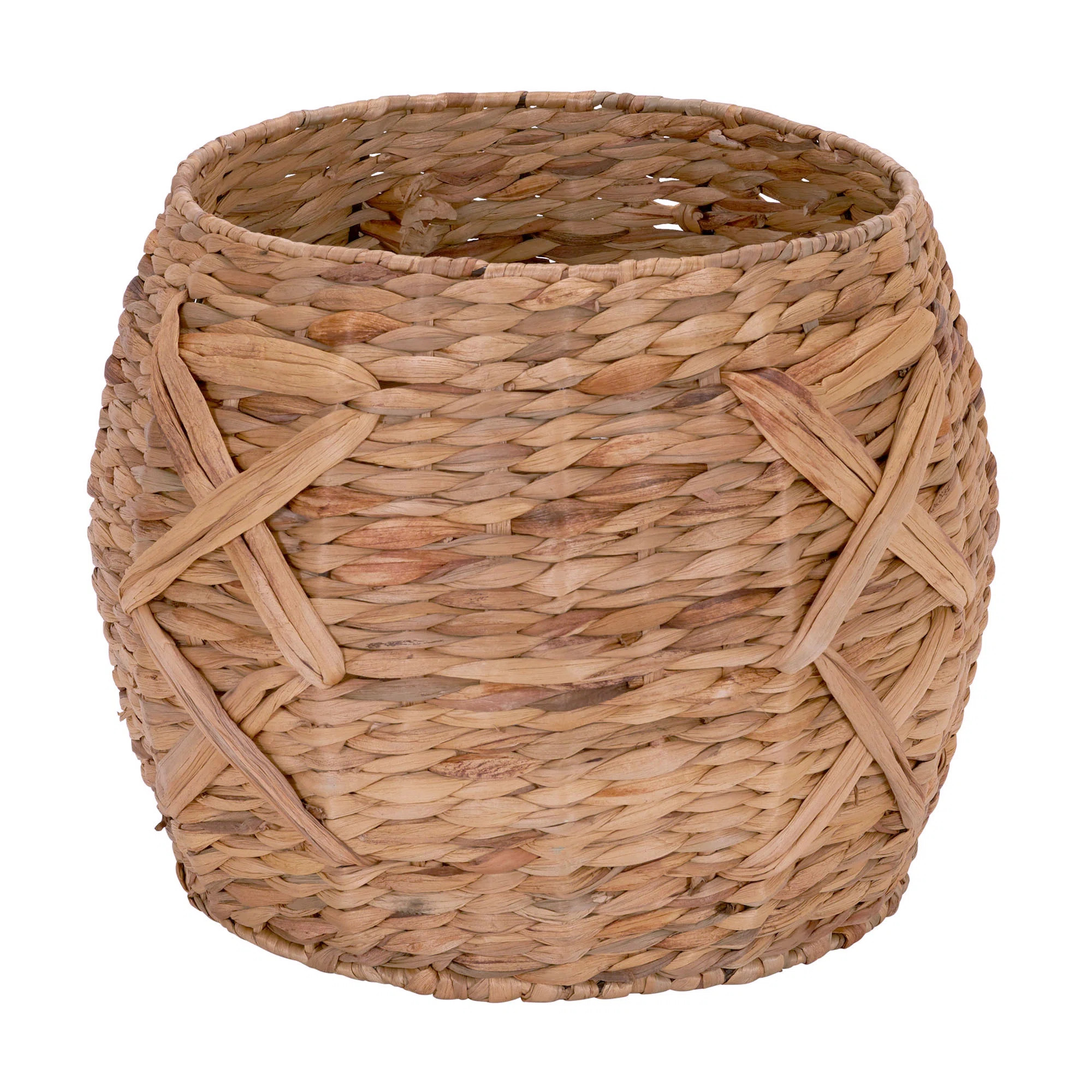 Household Essentials Water Hyacinth Round Wicker Basket | Wayfair | Wayfair North America