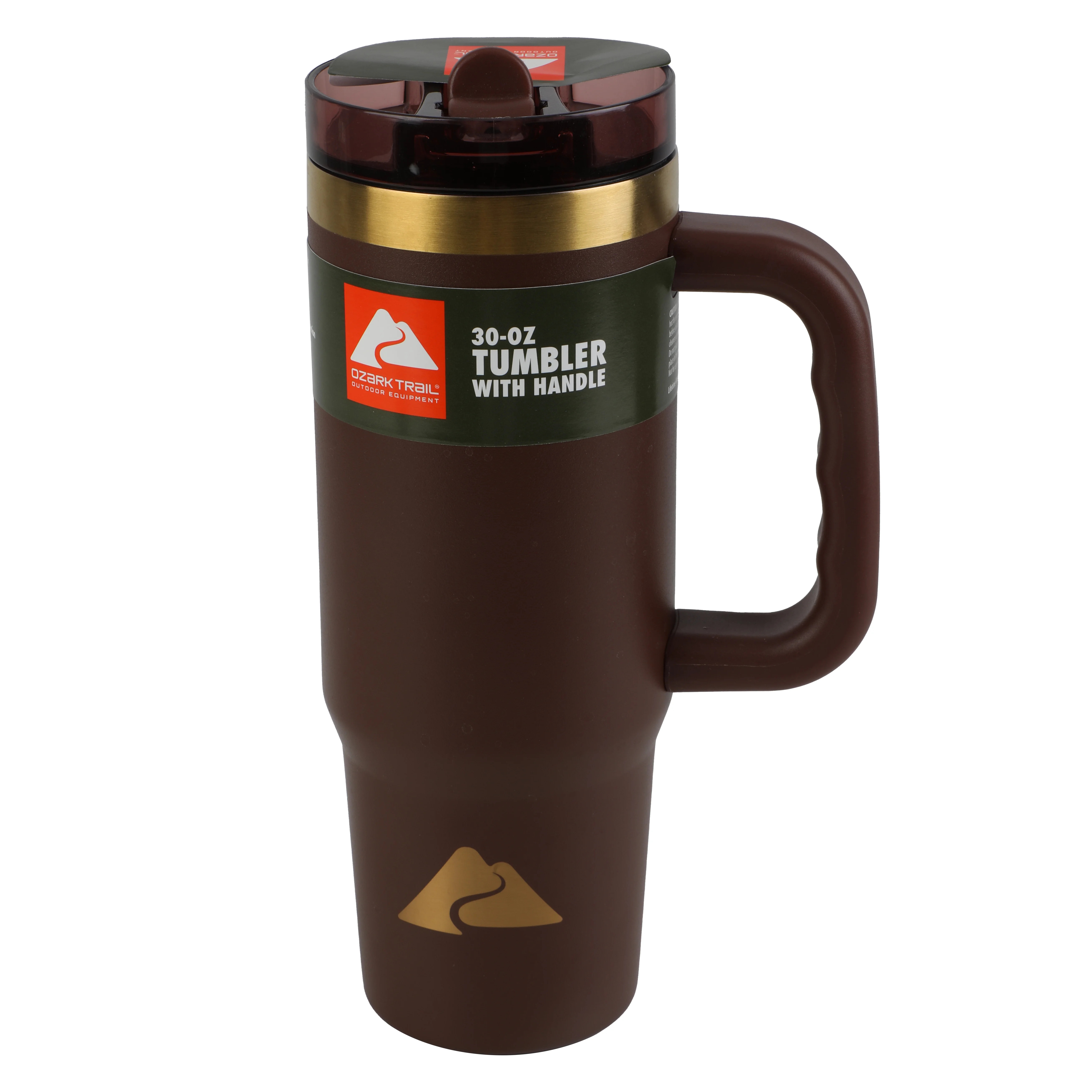 Ozark Trail 30oz Hot Chocolate Stainless Steel Insulated Travel Tumbler with Handle and Flip Stra... | Walmart (US)