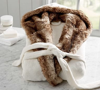 Caramel Ombre Faux Fur Robe | Pottery Barn (US)