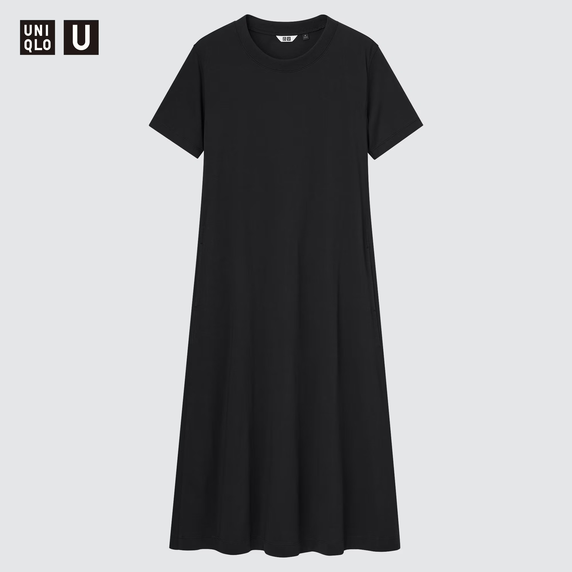 U AIRism Cotton Short-Sleeve Long Flare Dress (Women) | UNIQLO US | UNIQLO (US)