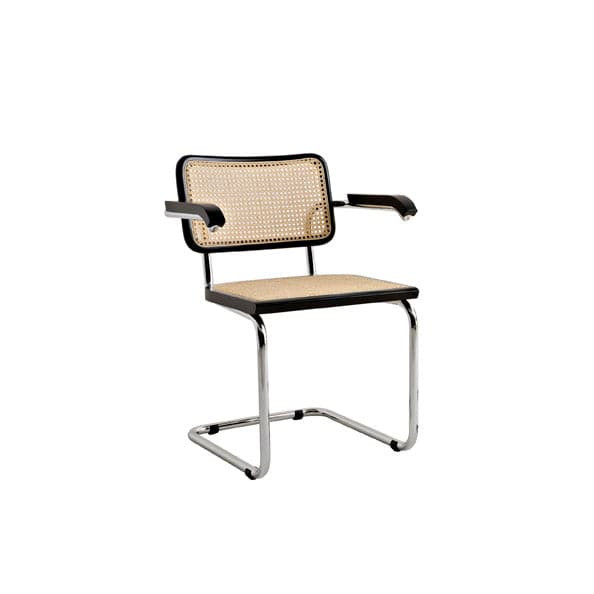 Italian Cesca Stainless Steel Armchairs | France and Son