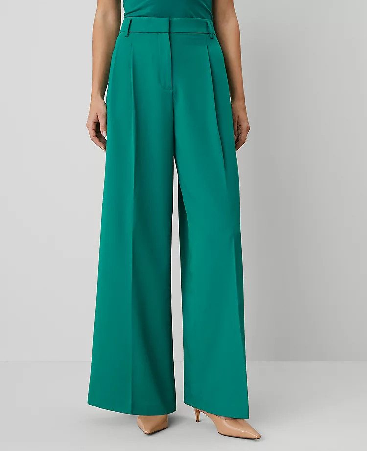 The Pleated Wide-Leg Pant | Ann Taylor