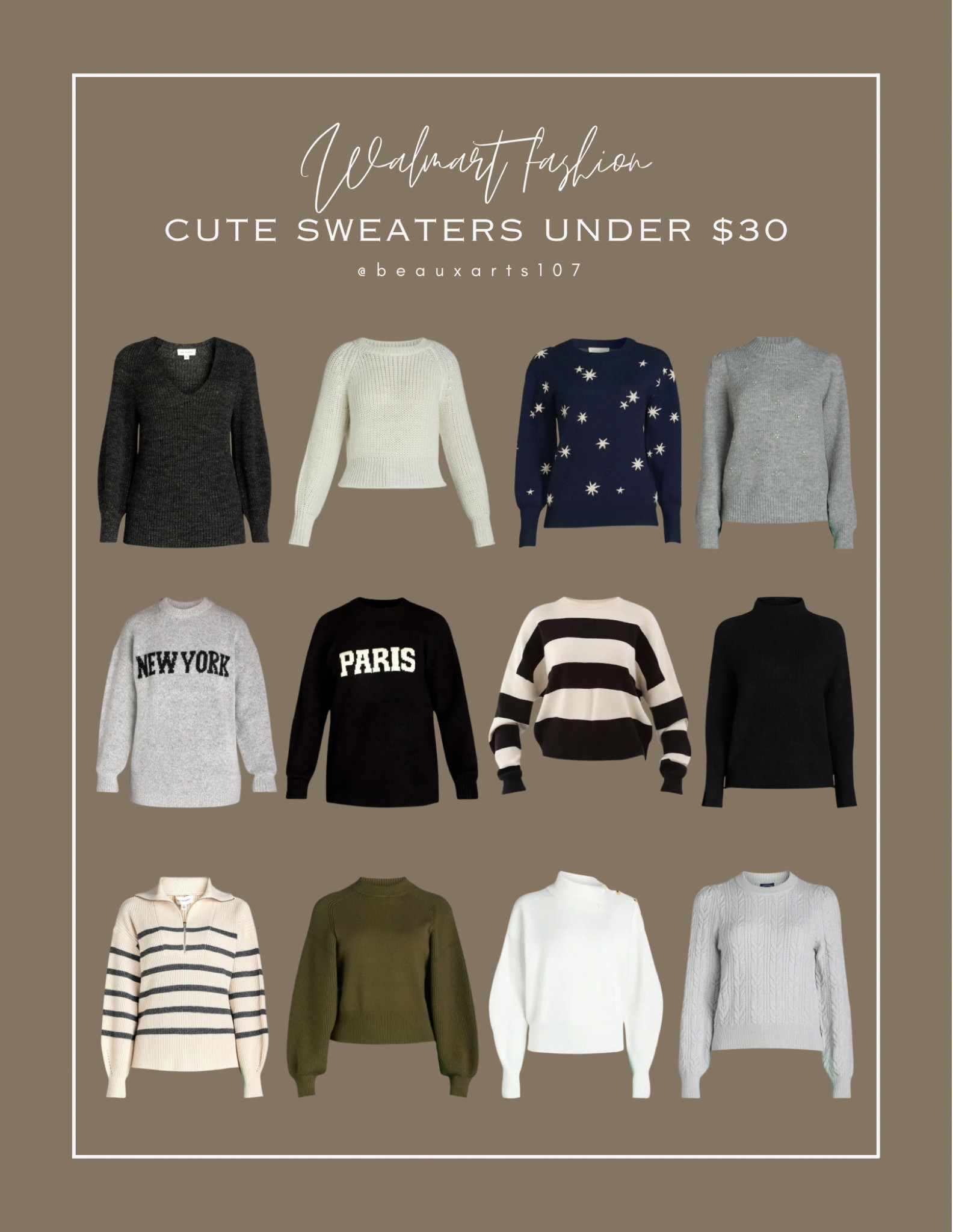 Check out these cute sweaters for under $30!

@walmartfashion #WalmartPartner #WalmartFashion #WalmartFinds

#LTKFindsUnder50 #LTKStyleTip #LTKSaleAlert