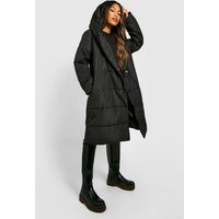 Womens Wrap Duvet Coat - Black - 10 | NastyGal UK