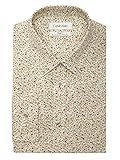 Calvin Klein Men's Dress Shirt Non Iron Stretch Slim Fit Print, Taupe, 16" Neck 32"-33" Sleeve at... | Amazon (US)