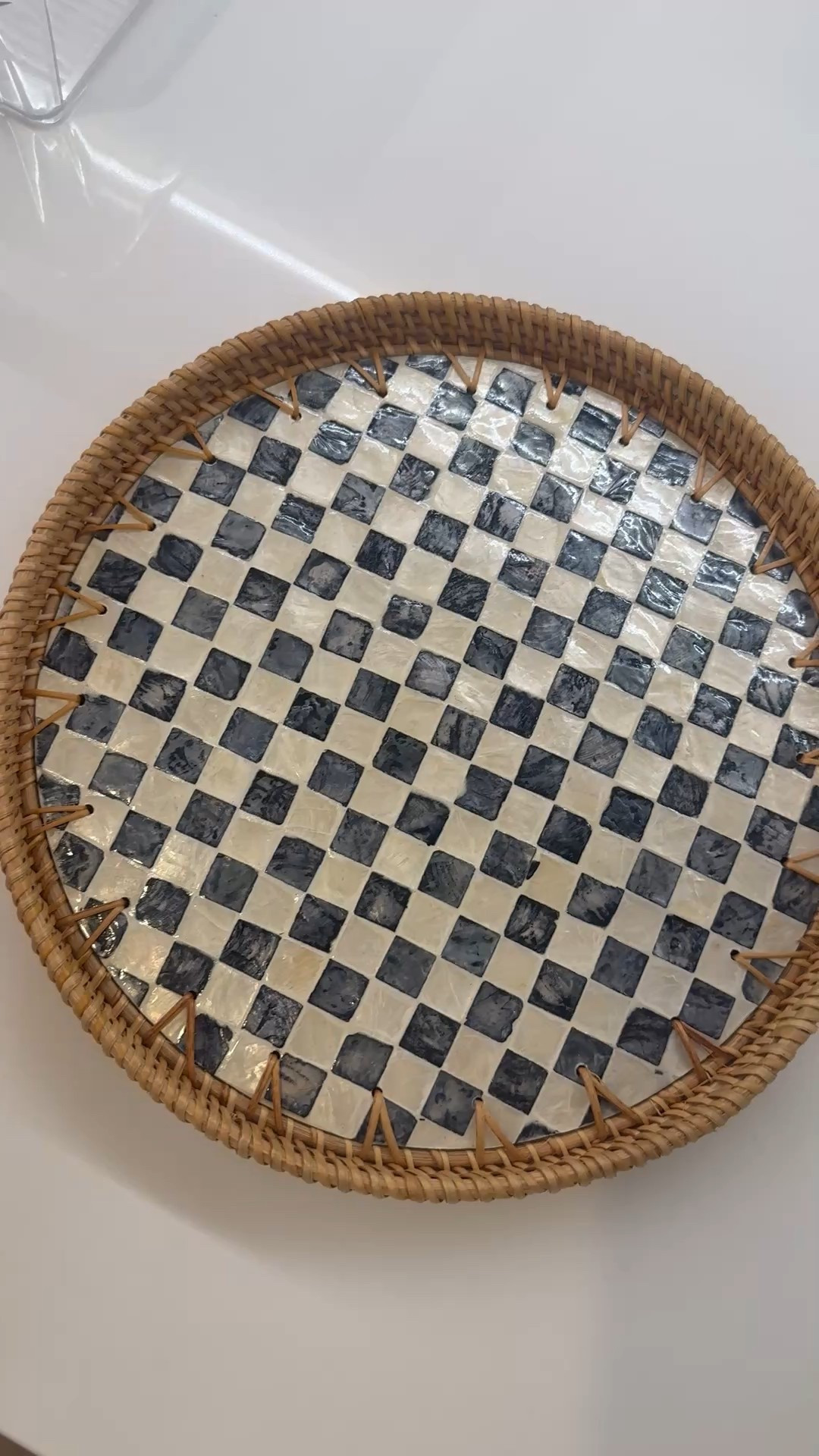Checkered mackenzie childs tray look alike 

#LTKHome #LTKFindsUnder50
