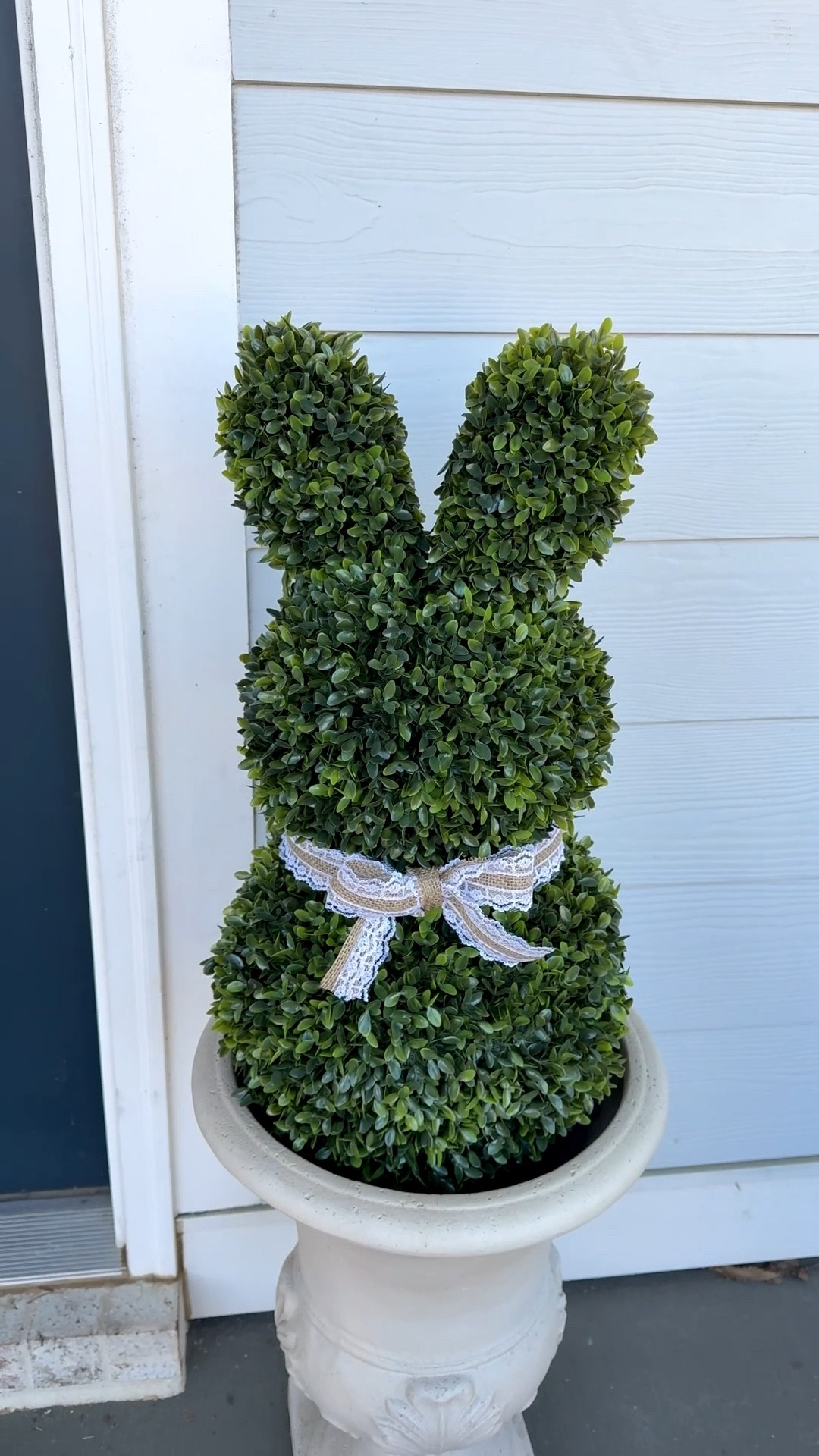 Boxwood Bunny topiaries!! How cute for Easter decorating?! #easter #easterdecor #springdecor #walmartfinds 

#LTKFindsUnder50 #LTKHome #LTKSeasonal