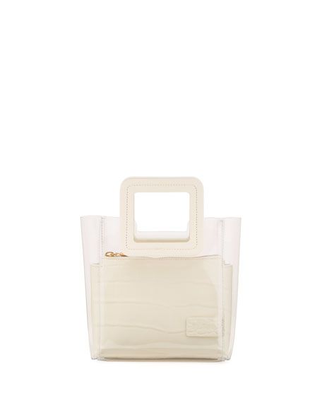 Staud Shirley Mini Square-Handle Tote Bag | Neiman Marcus