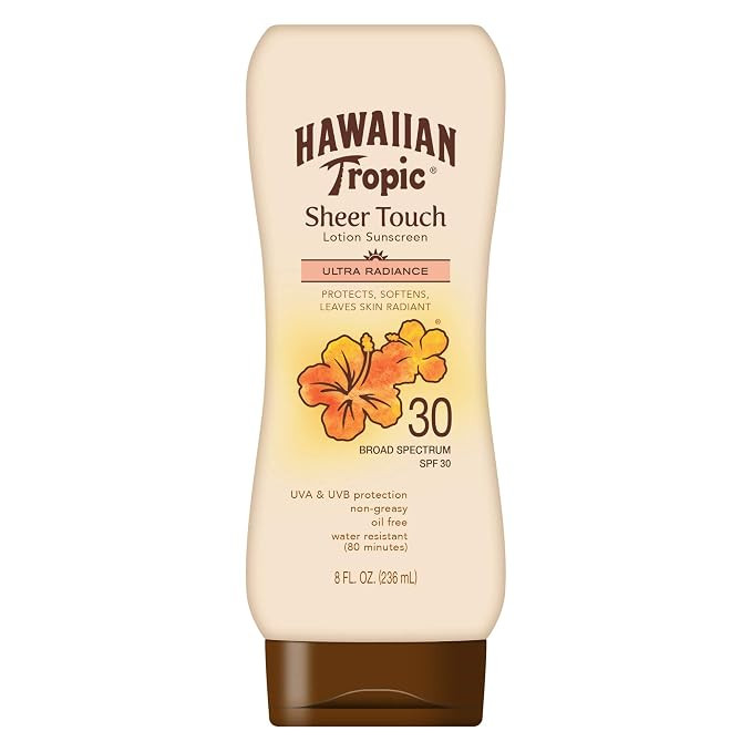 Hawaiian Tropic Sheer Touch Lotion Sunscreen, Moisturizing Broad-Spectrum Protection, SPF 30, 8 O... | Amazon (US)