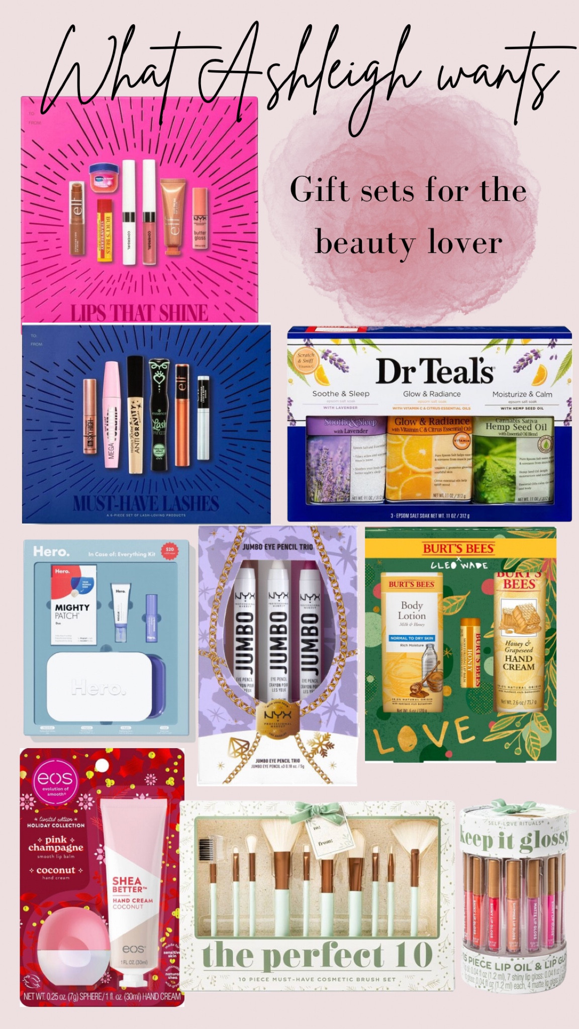 Gift sets for the beauty lover
Gifts for her
Beauty sets
Makeup mascara lipstick 

#LTKbeauty #LTKHoliday #LTKGiftGuide