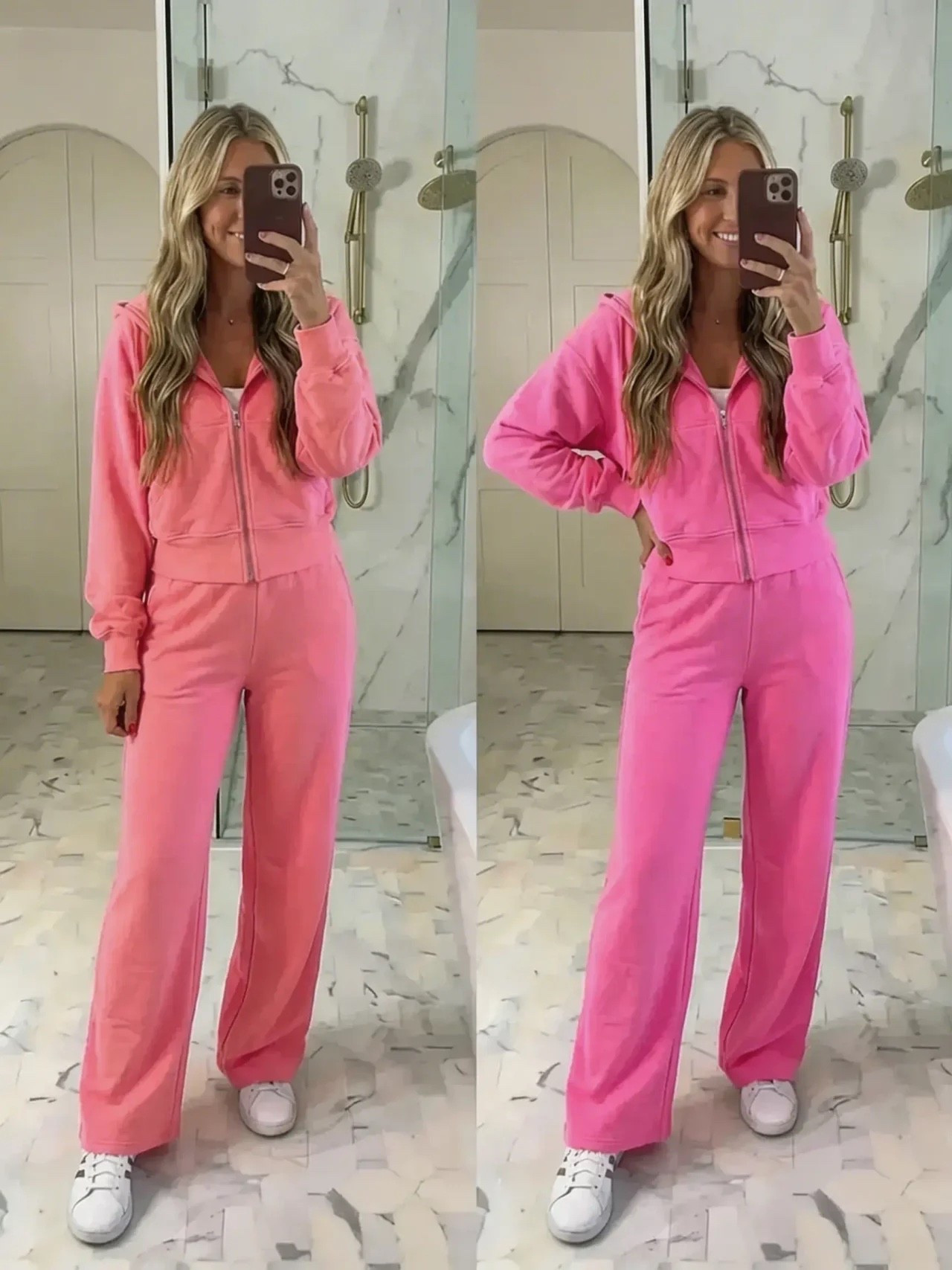 
Living in pink, feeling unstoppable 💕 effortless, cozy, and just a little bit iconic

#PinkVibes #CozyChic #EffortlessStyle #OOTDInspo #TravelStyle

pink / cozy / chic / effortless / soft / stylish / feminine / casual / elevated / comfy / glow / aesthetic / minimal / trendy / relaxed / confident / cute / everyday / polished / fresh 

#LTKFestival #LTKdayinmylife #LTKgrwm