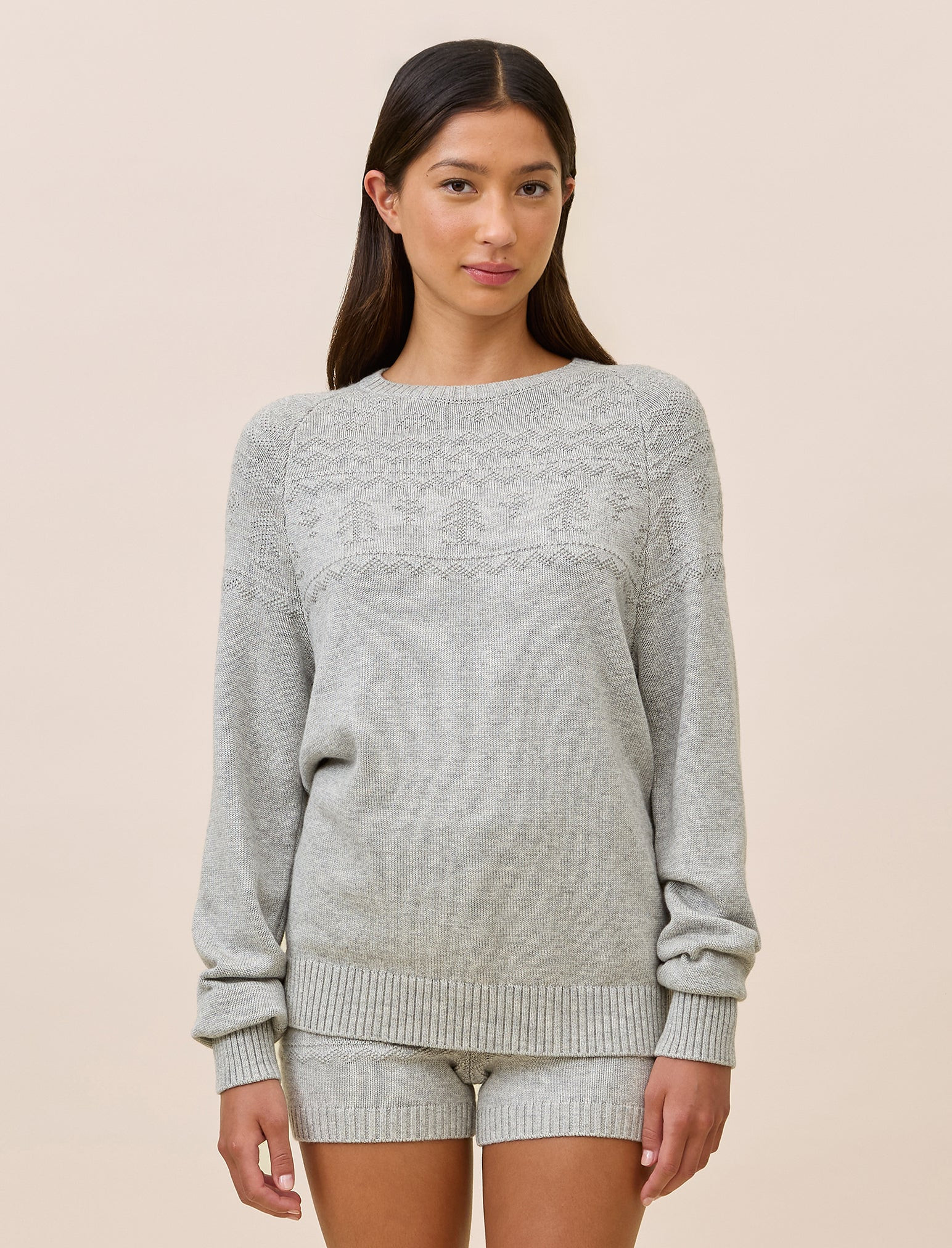 Fairisle Long Sleeve Knit Jumper | Papinelle Sleepwear US
