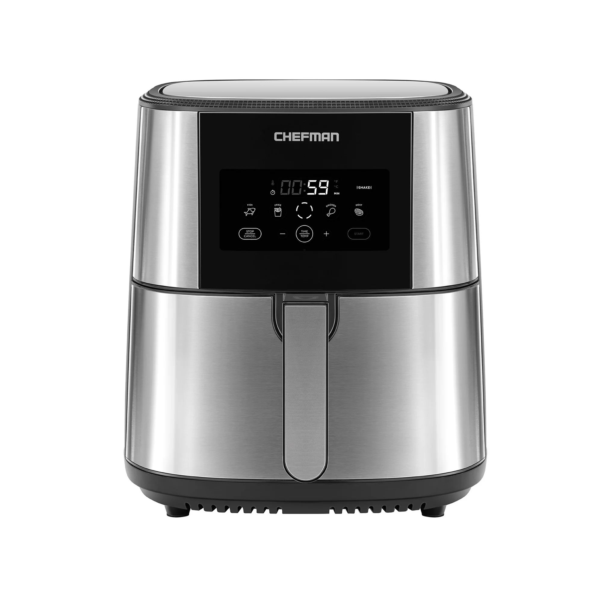 Chefman  TurboFry  Stainless Steel Air Fryer, Dishwasher-Safe Basket, 8 Qt | Walmart (US)