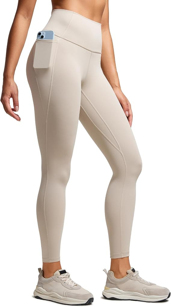 CRZ YOGA Womens Butterluxe Workout Leggings 25 Inches - High Waisted Gym Yoga Pants with Pockets ... | Amazon (US)