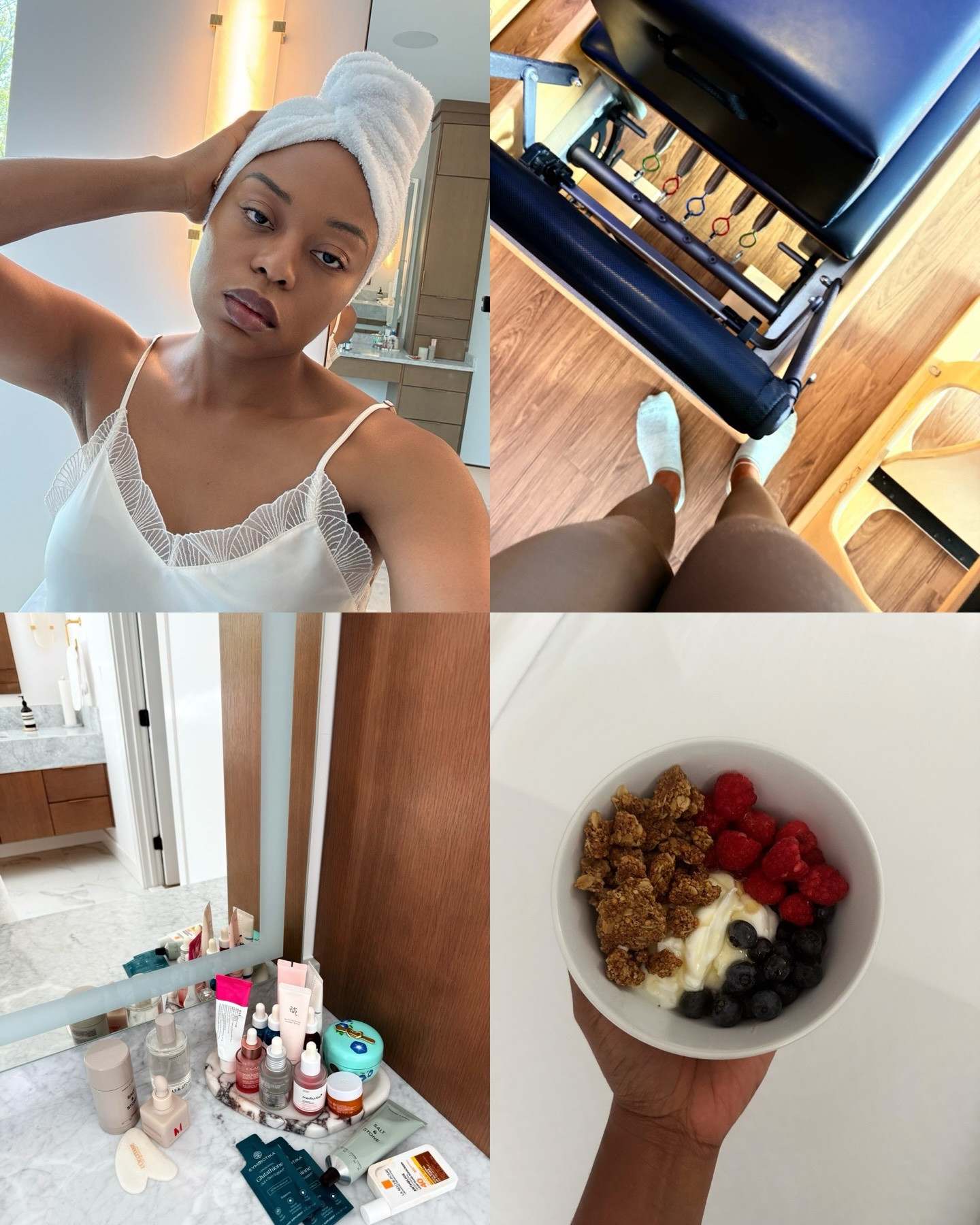 Wellness Wednesday 💆🏾‍♀️ A little bit of everything that keeps me going — consistent skincare, Pilates endorphins, good food and little moments to slow down.

I am learning that wellness doesn’t have to be complicated. Sometimes it’s simply being consistent with the little things that make you feel good or feel very you.

#fitnessandwellness