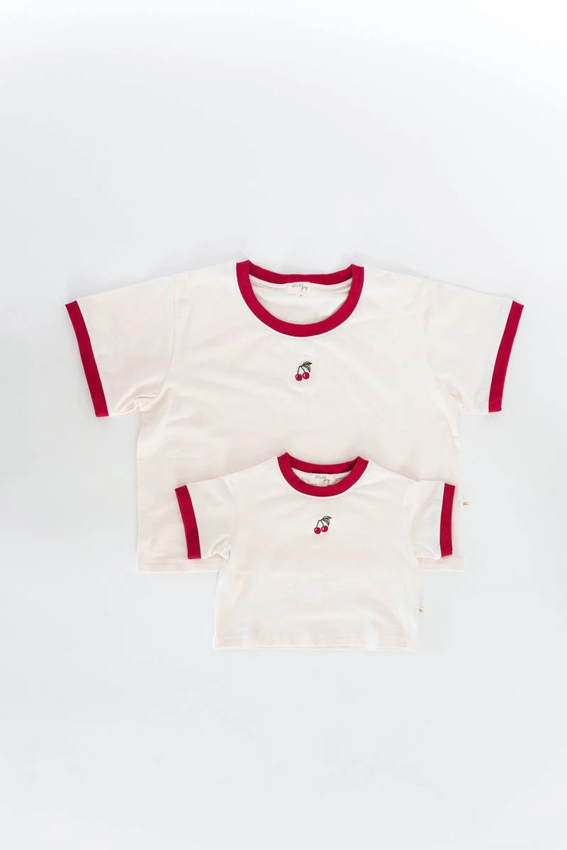 Organic Moms Cropped Tee | Atlas Grey