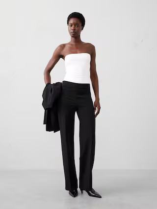 Straight Ponte Pull-On Pant | Banana Republic Factory