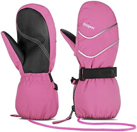 Unigear Kids Mittens Waterproof Winter Snow Ski Mittens with String for Boys Girls | Amazon (CA)