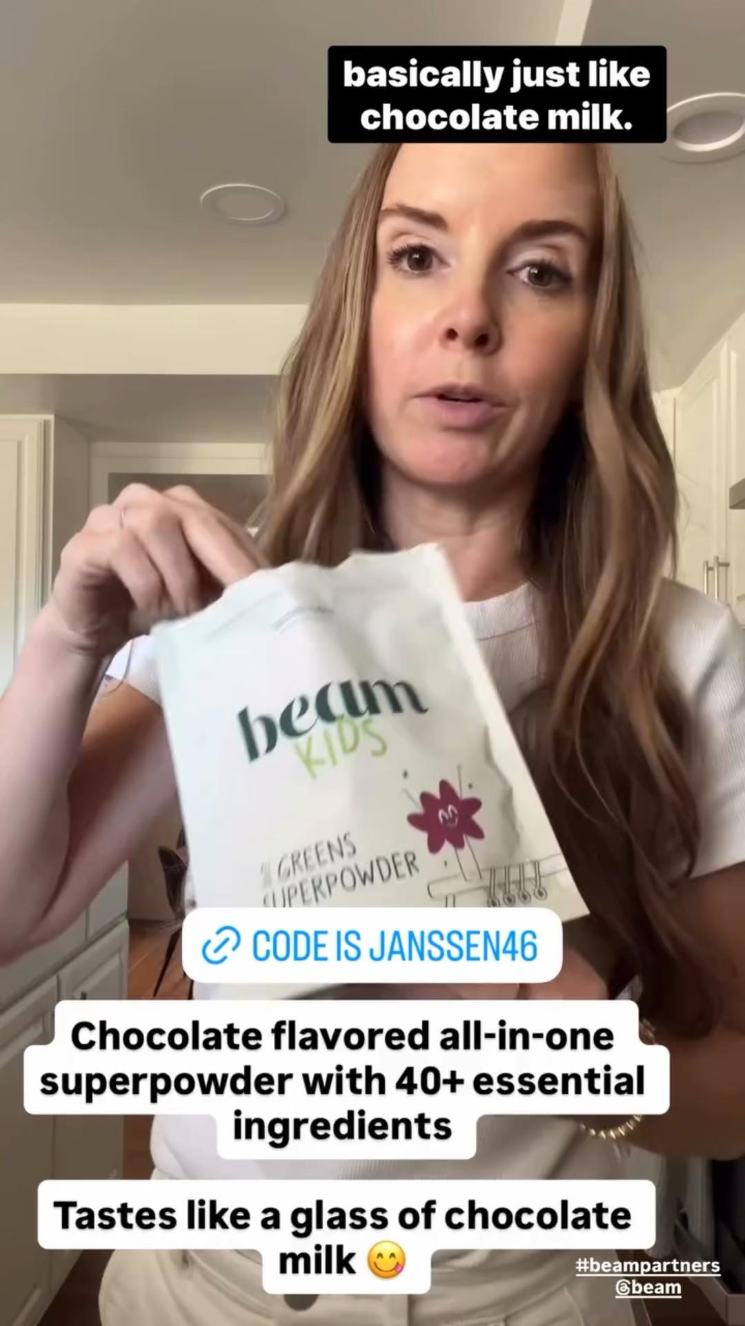 #beampartners @beam
It tastes just like chocolate milk! 
Code is JANSSEN46

#LTKKids