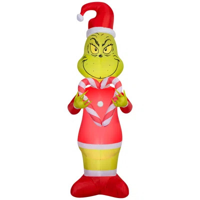 Airblown Grinch Holding Candy Cane Hearts S LG Dr. Seuss | Wayfair North America
