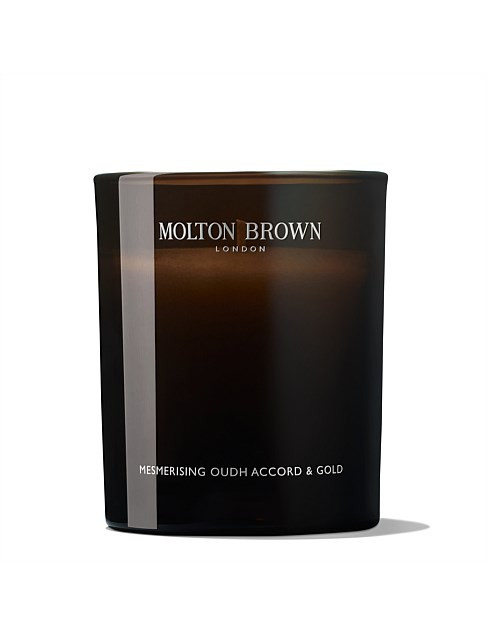 Molton Brown Mesmerising Oudh Accord & Gold Signature Candle 190g | David Jones | David Jones (Australia & New Zealand)