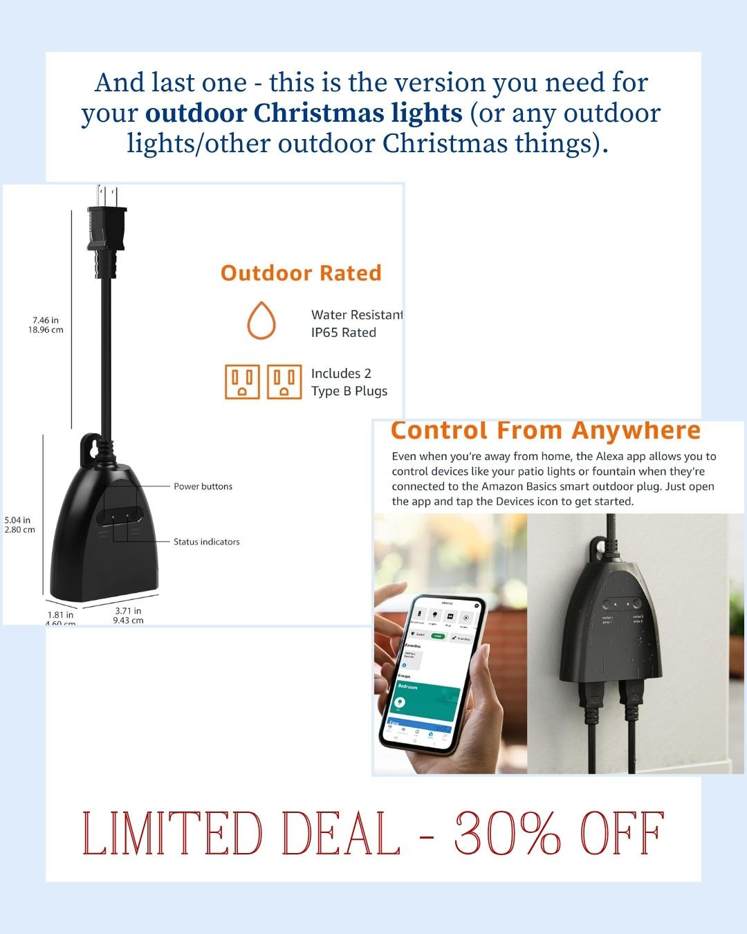 Alexa plugs on sale! The simplest way to make your life so much easier! 

living room | bathroom | bedroom | home decor | home refresh | bedding | nursery | classic home | traditional home | blue and white | furniture | coffee table | southern home | coastal home | grandmillennial home | scalloped | woven | rattan | classic style | preppy style | grandmillennial decor | blue and white decor | classic home decor | traditional home | bedroom decor | bedroom furniture | dresser | blue chair | brass lamp | floor mirror | euro pillow | white bed | linen duvet | side table | rug | glassware | cups | plates | hosting | kitchen spring | sale picks | outdoor furniture | porch | beach | Lillian August | Karma Home | Ballard Designs 

 #LTKHome #LTKSaleAlert