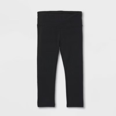Grayson Mini Toddler Girls' Solid Leggings - Black | Target