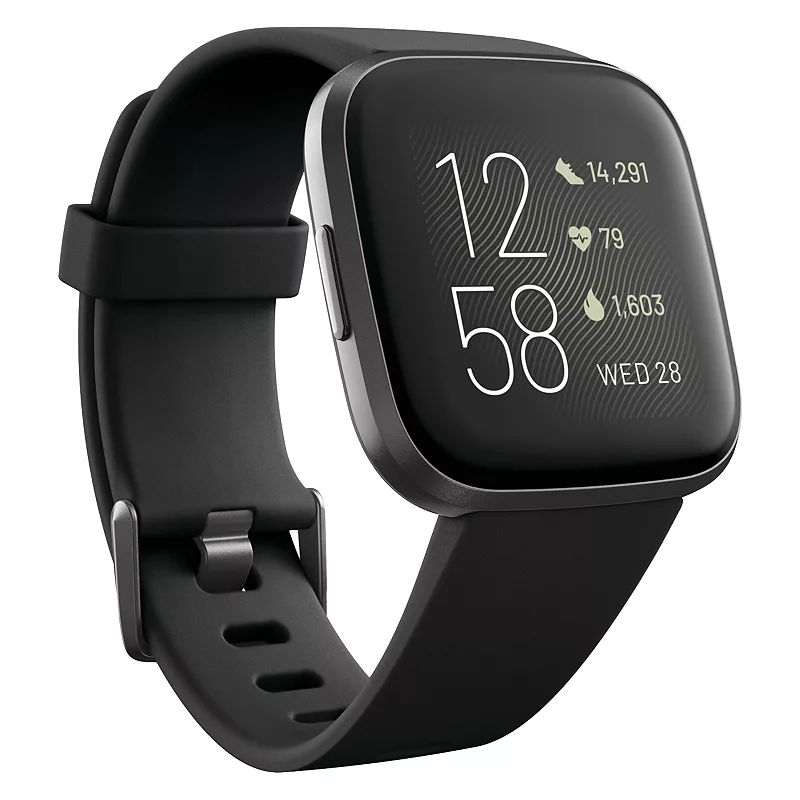 Fitbit Versa 2 Smartwatch, Black | Kohl's