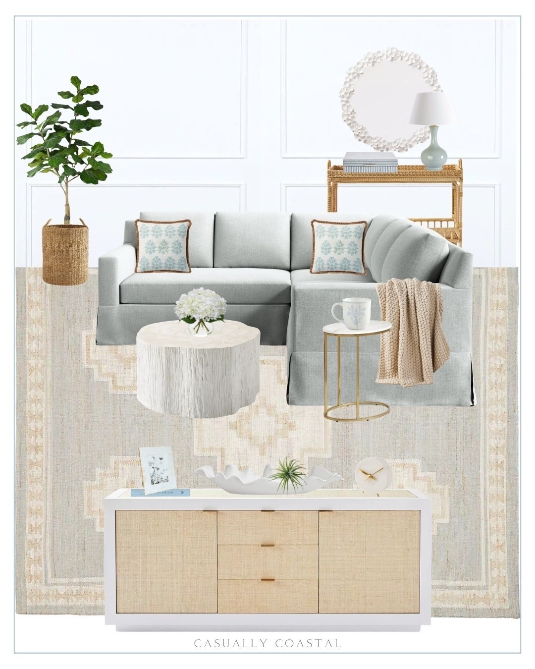 Coastal Living Room Design

Coastal home, coastal rug, coastal mirror, coastal pillow cover, coastal throw blanket, coastal sofa, pottery barn sofa, L- shaped sectional, Serena & lily rug, 8x10 rug, coffee table, coastal sideboard, Serena & lily pillow cover, bar cart, round mirror, oval marble C-table, drink table, seed stitch throw blanket, faux fiddle leaf fig potted tree, seagrass basket, gourd lamp, ceramic decorative bowl, faux succulent, marble clock, marble and wood photo frame, white hydrangeas, chambray tile stoneware mug, striped woven box, coral round mirror, raffia square end table

#LTKHome