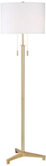 Possini Euro Encino Antique Brass Modern Tripod Floor Lamp (33D09) | LampsPlus.com