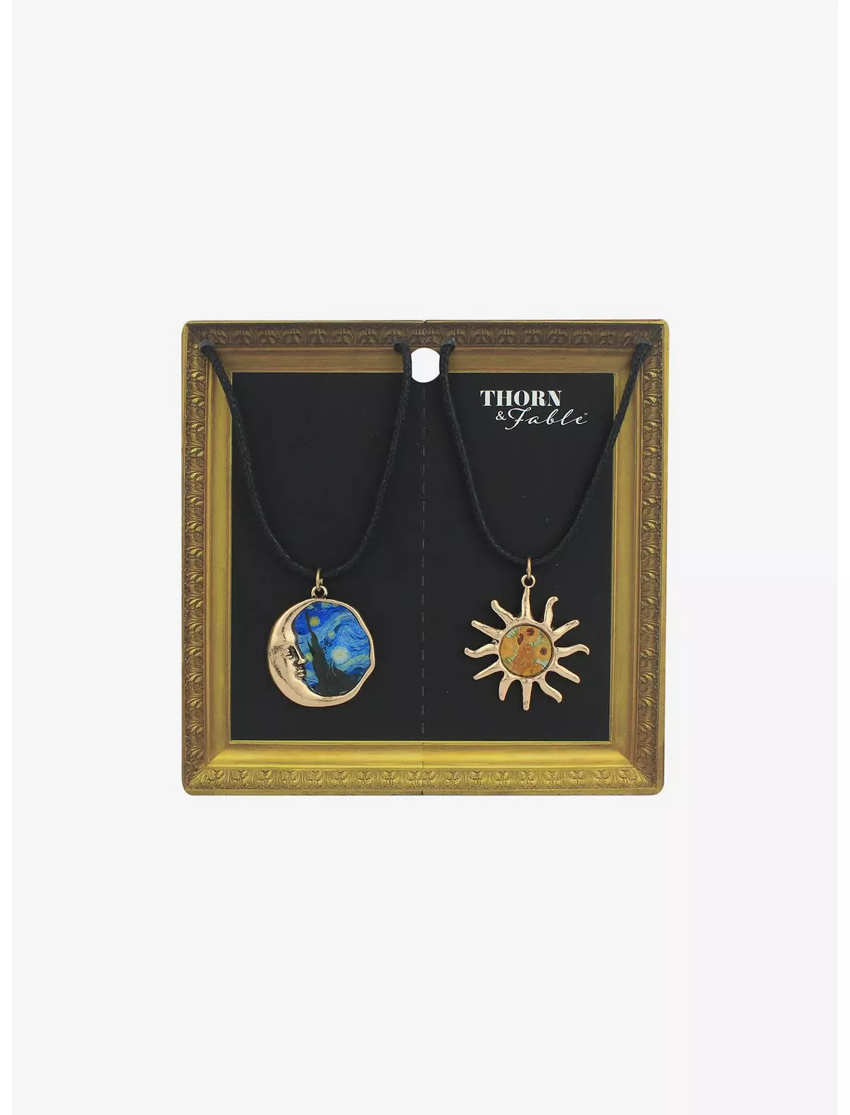 Thorn & Fable Sun & Moon Artwork Cord Necklace Best Friend Cord Necklace Set | Hot Topic | Hot Topic