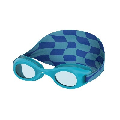 Speedo Glide with Fabric Strap Kids' Swim Googles - Laser Aqua/Celeste | Target