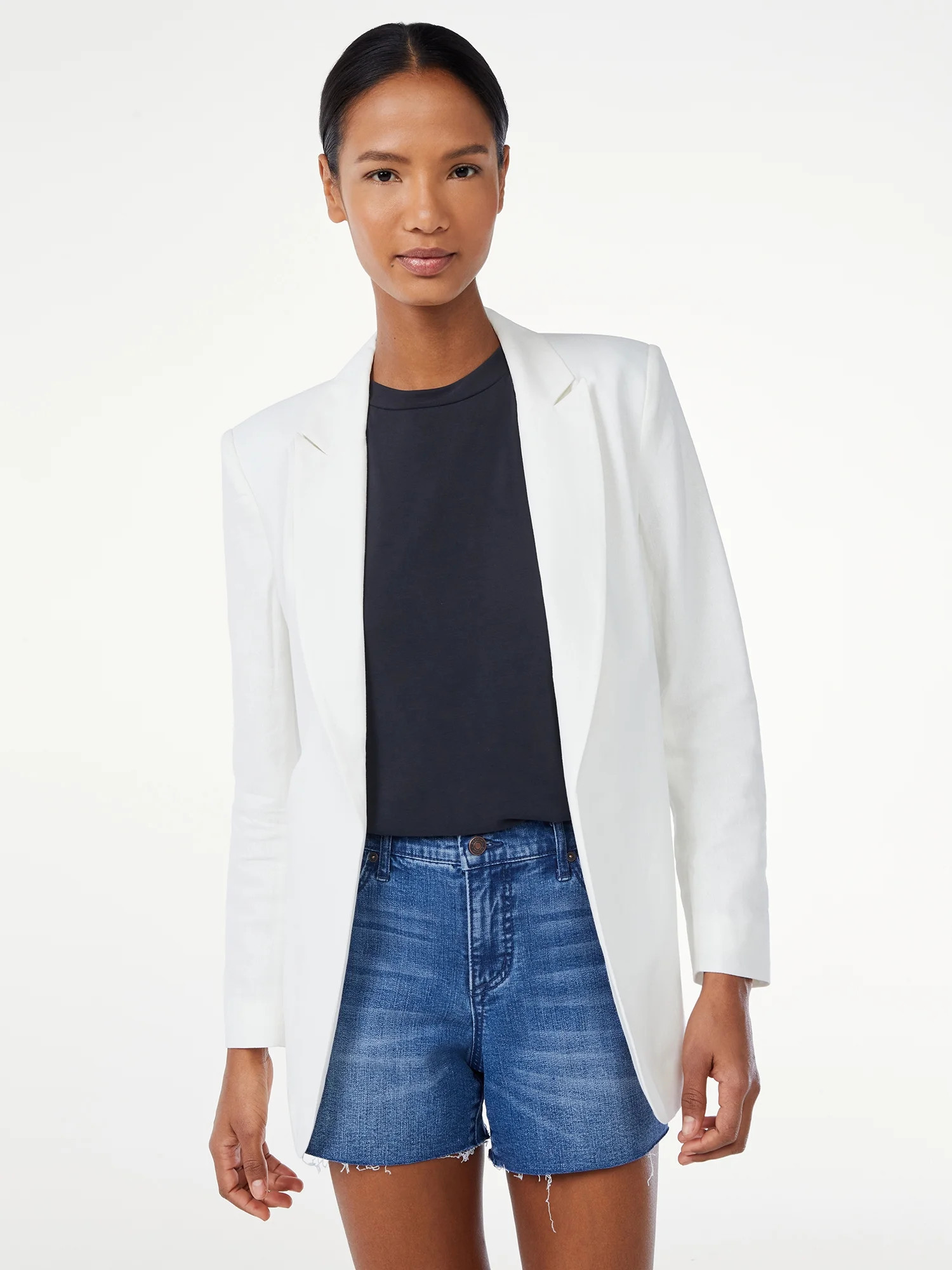 Scoop Women's Tie Waist Blazer - Walmart.com | Walmart (US)