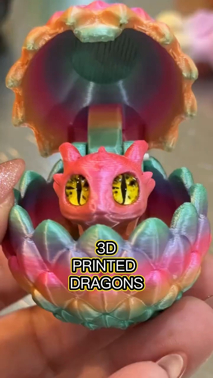 The kids are going to go crazy over these! Mix these in with candy and you have a great classroom valentines or Easter gift!
#dragonegg
#minidragon #dragondecor
#3dprinting #toys
