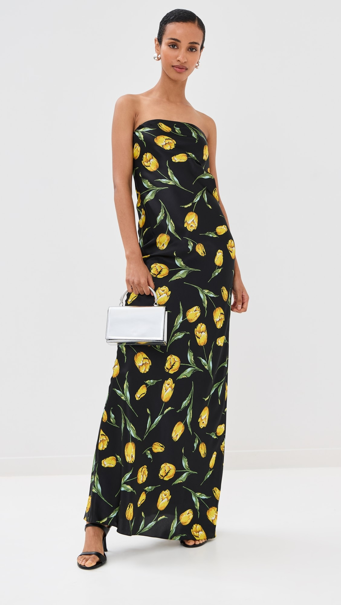 Tulip Silk Satin Strapless Gown | Shopbop