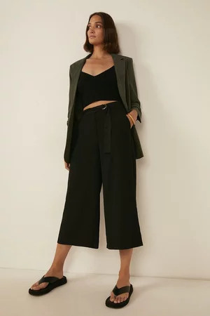Crepe Culotte Trouser | Oasis UK & IE 