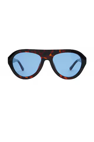 Otra X Grandquist Maddy Sunglasses in Tort & Blue from Revolve.com | Revolve Clothing (Global)