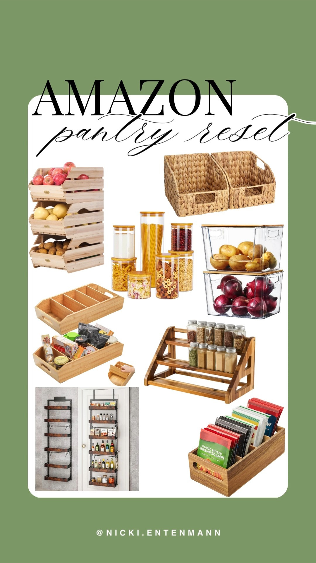 Looking to organize your pantry? Check out these must-have pantry organizers and storage solutions! Perfect for keeping everything tidy and easily accessible. #PantryOrganization #KitchenEssentials #AmazonFinds #HomeGoods 

 #LTKHome #LTKSaleAlert #LTKFindsUnder50